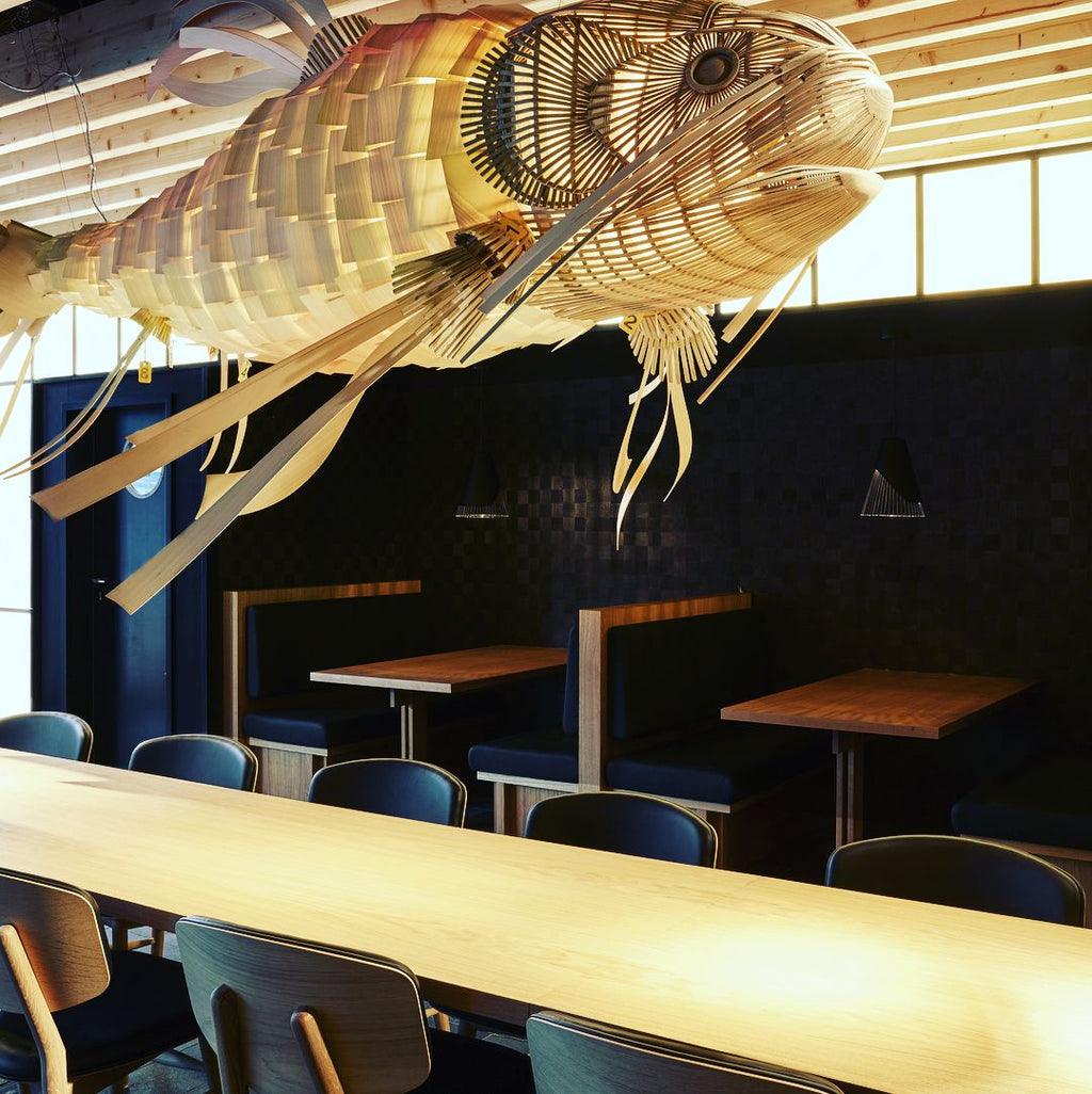 Koi Chandelier - Elegant Design with Adjustable Brightness & Energy Ef
