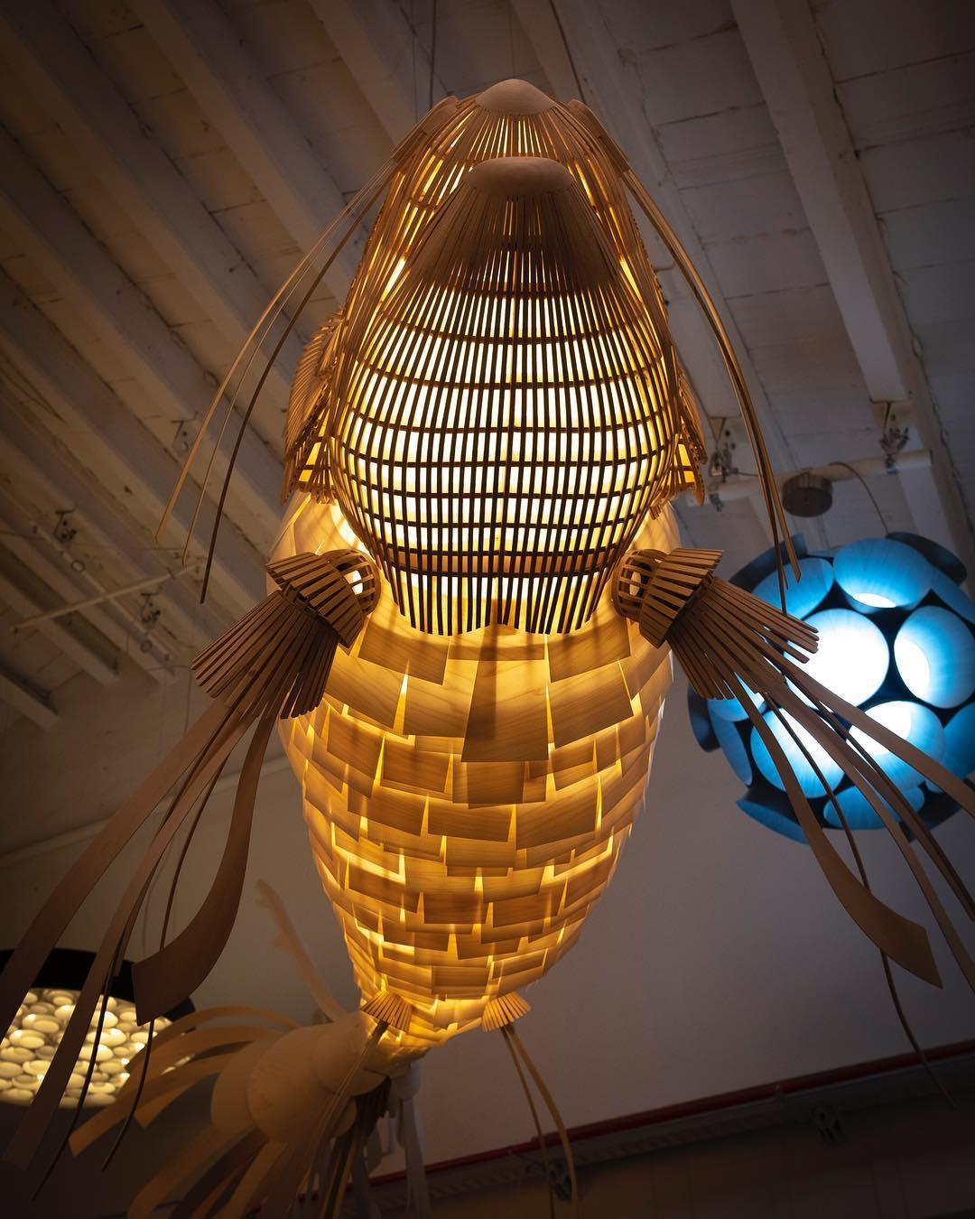 Koi Chandelier - Elegant Design with Adjustable Brightness & Energy Ef