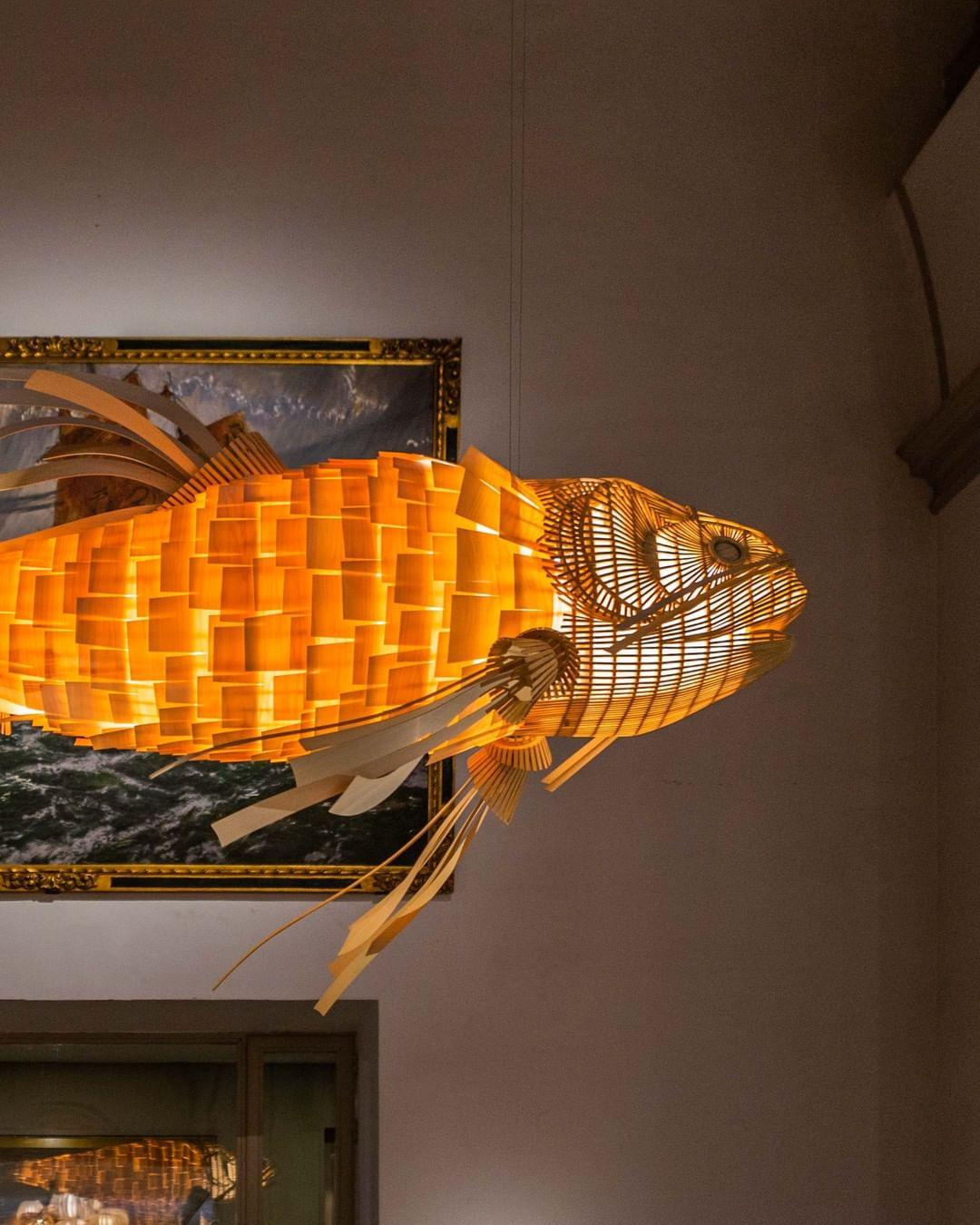 Koi Chandelier - Elegant Design with Adjustable Brightness & Energy Ef