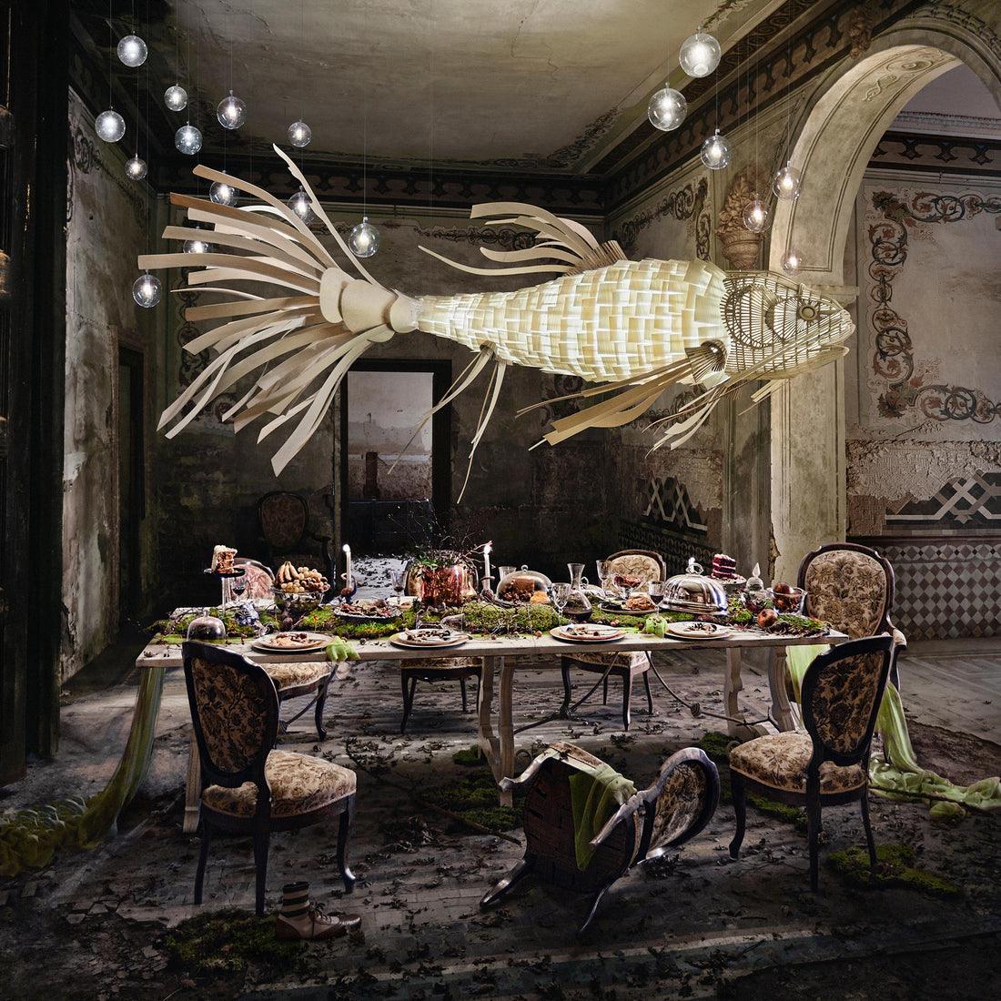 Koi Chandelier - Elegant Design with Adjustable Brightness & Energy Ef