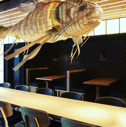 Koi Chandelier - Elegant Design with Adjustable Brightness & Energy Ef