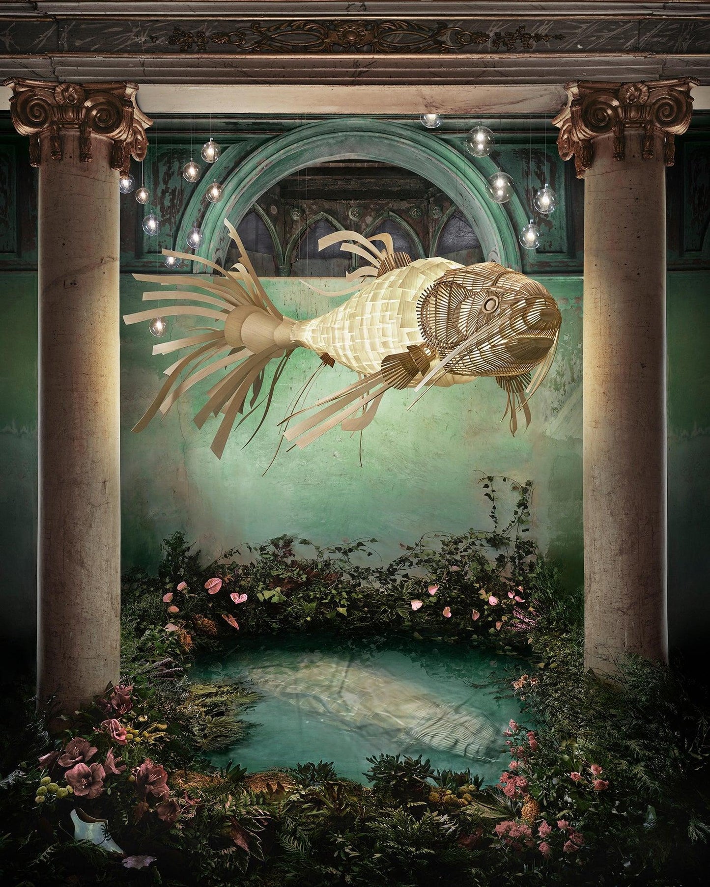 Koi Chandelier - Elegant Design with Adjustable Brightness & Energy Ef