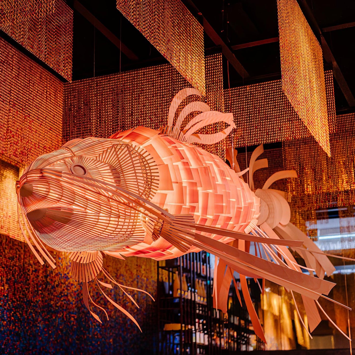 Koi Chandelier - Elegant Design with Adjustable Brightness & Energy Ef