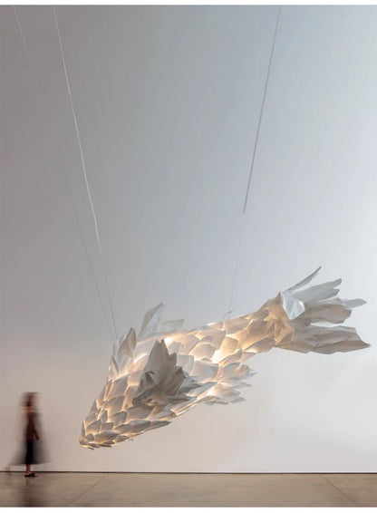 Koi Fish Chandelier - Elegant Design with Adjustable Brightness & Uniq