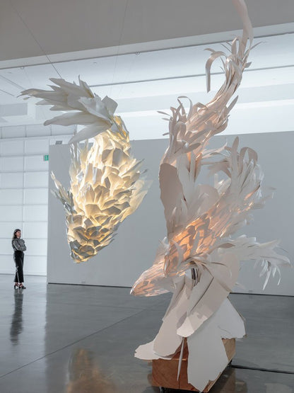 Koi Fish Chandelier - Elegant Design with Adjustable Brightness & Uniq