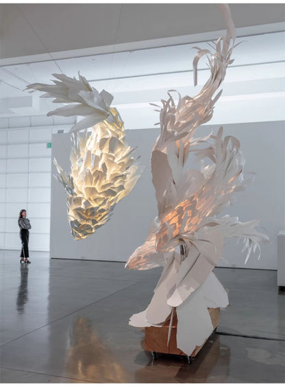 Koi Fish Chandelier - Elegant Design with Adjustable Brightness & Uniq
