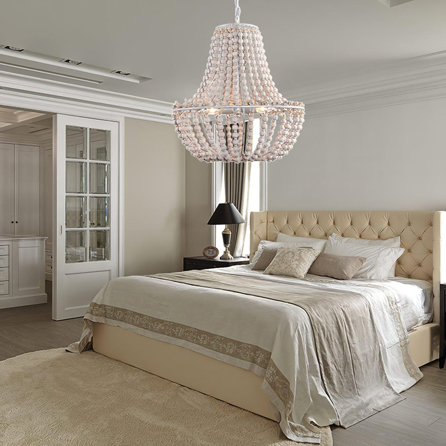 Koralky Modern Chandelier - Adjustable Height, Crystal Accents