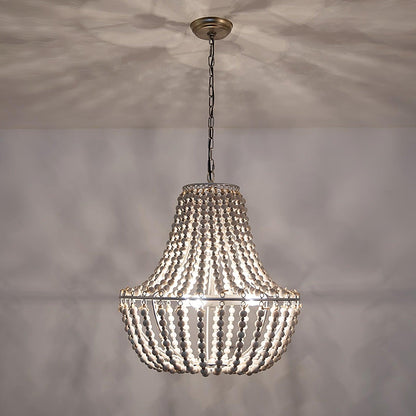 Koralky Modern Chandelier - Adjustable Height, Crystal Accents