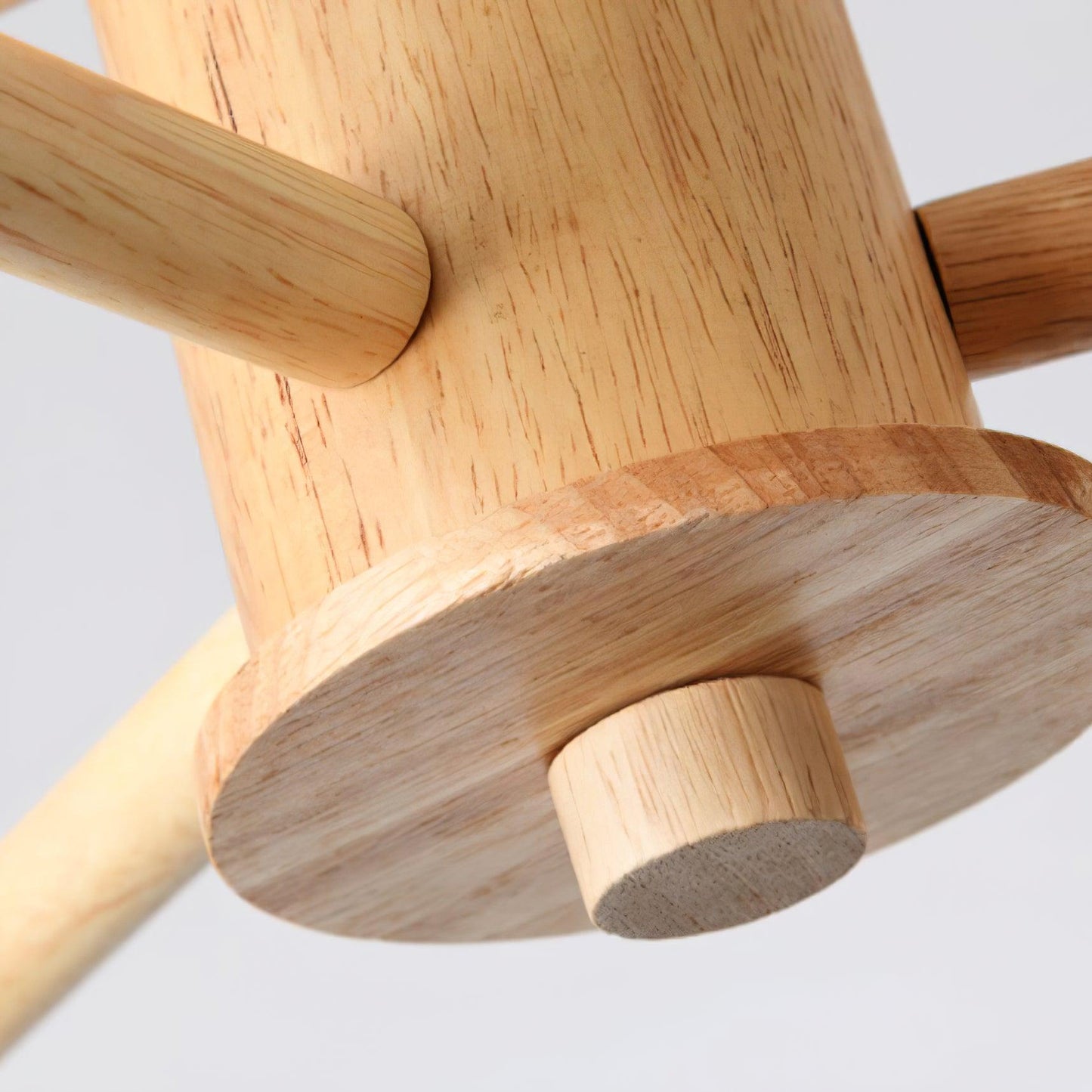Kozan Wooden Chandelier - Elegant Design with Adjustable Height & LED