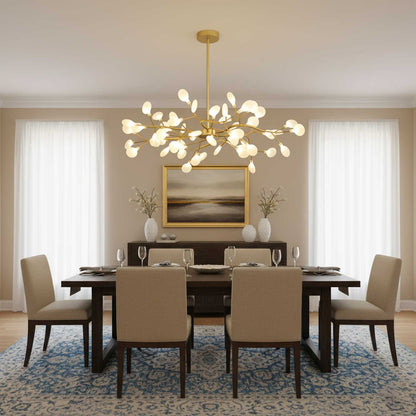 LED Firefly Sputnik Chandelier - Modern Design with Adjustable Arms