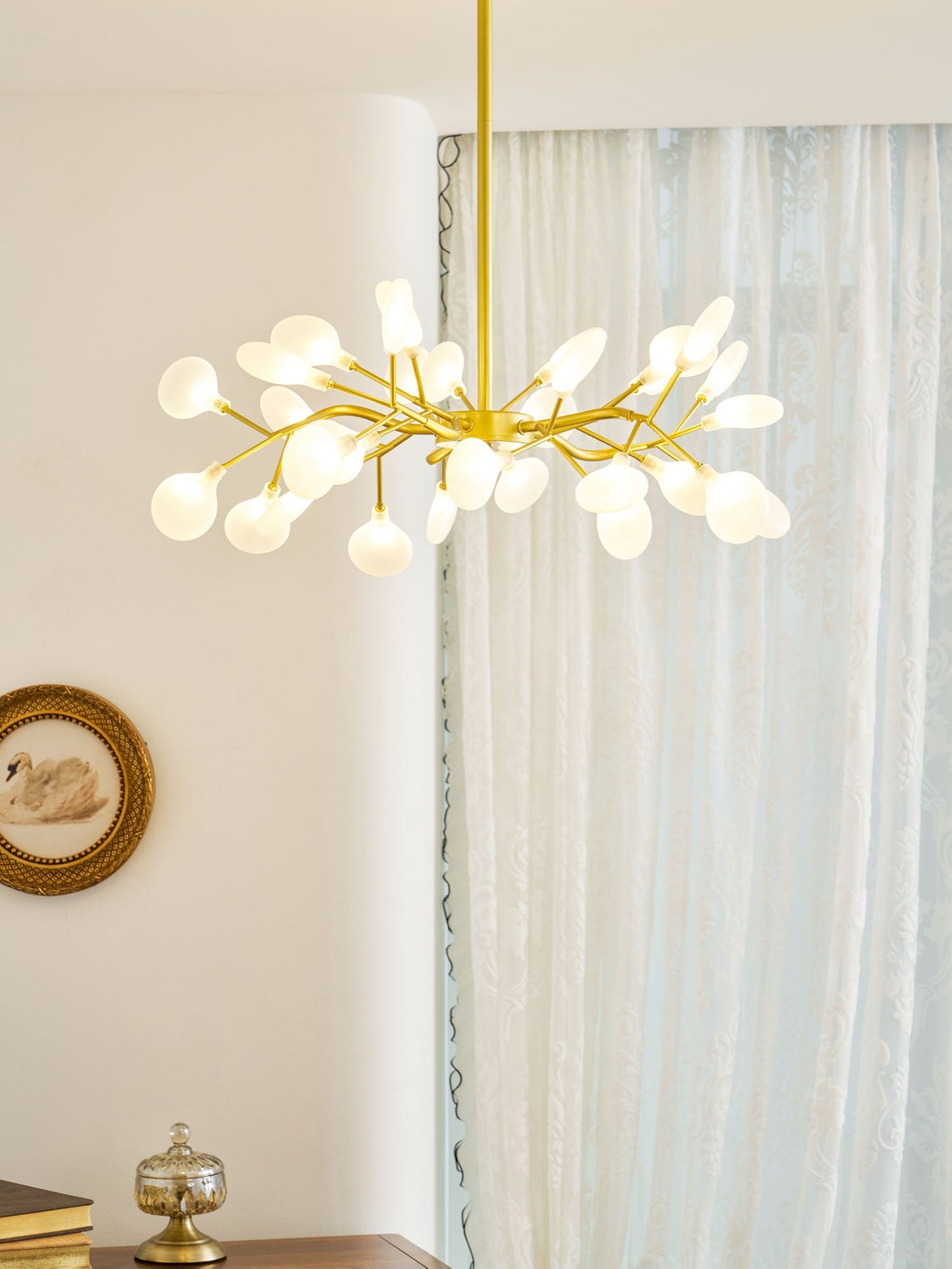 LED Firefly Sputnik Chandelier - Modern Design with Adjustable Arms