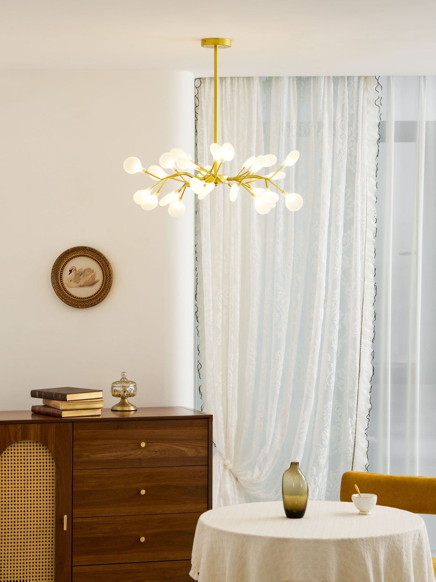 LED Firefly Sputnik Chandelier - Modern Design with Adjustable Arms