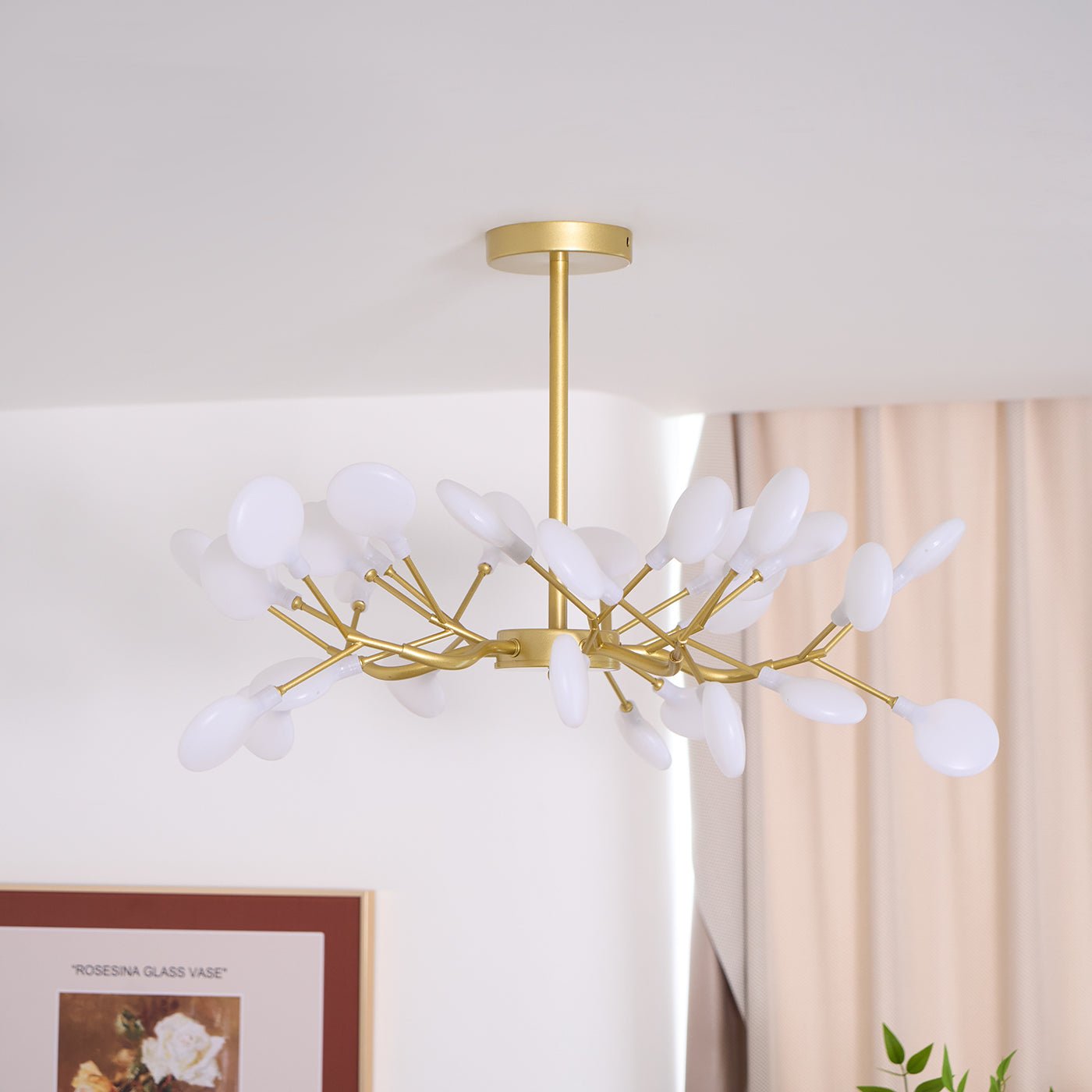 LED Firefly Sputnik Chandelier - Modern Design with Adjustable Arms