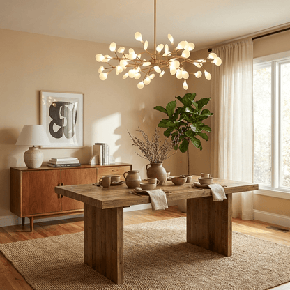 LED Firefly Sputnik Chandelier - Modern Design with Adjustable Arms