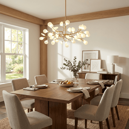 LED Firefly Sputnik Chandelier - Modern Design with Adjustable Arms
