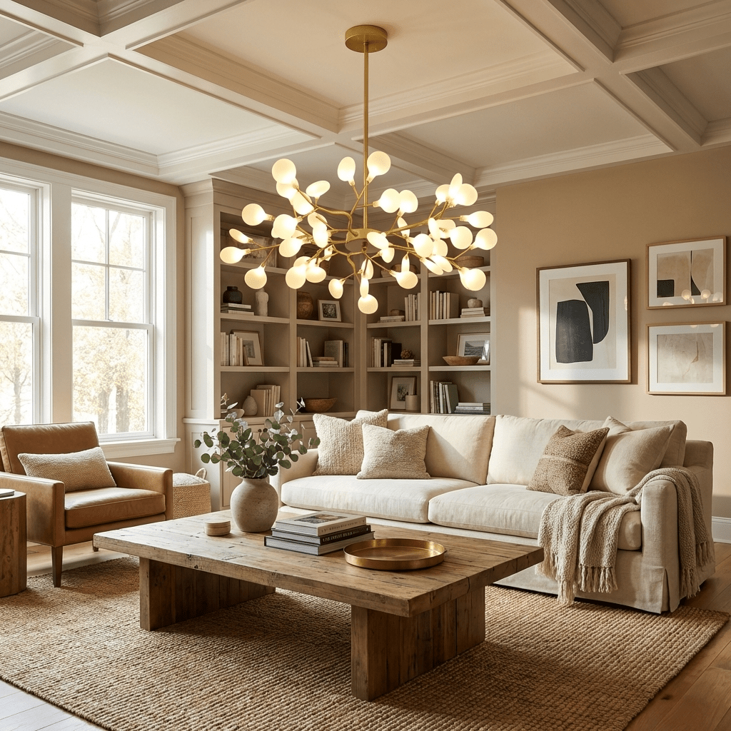 LED Firefly Sputnik Chandelier - Modern Design with Adjustable Arms