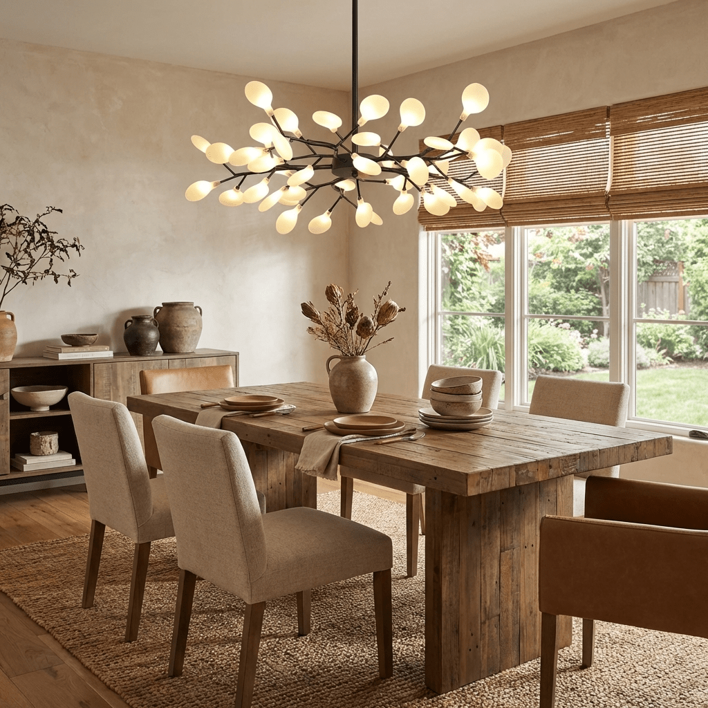 LED Firefly Sputnik Chandelier - Modern Design with Adjustable Arms