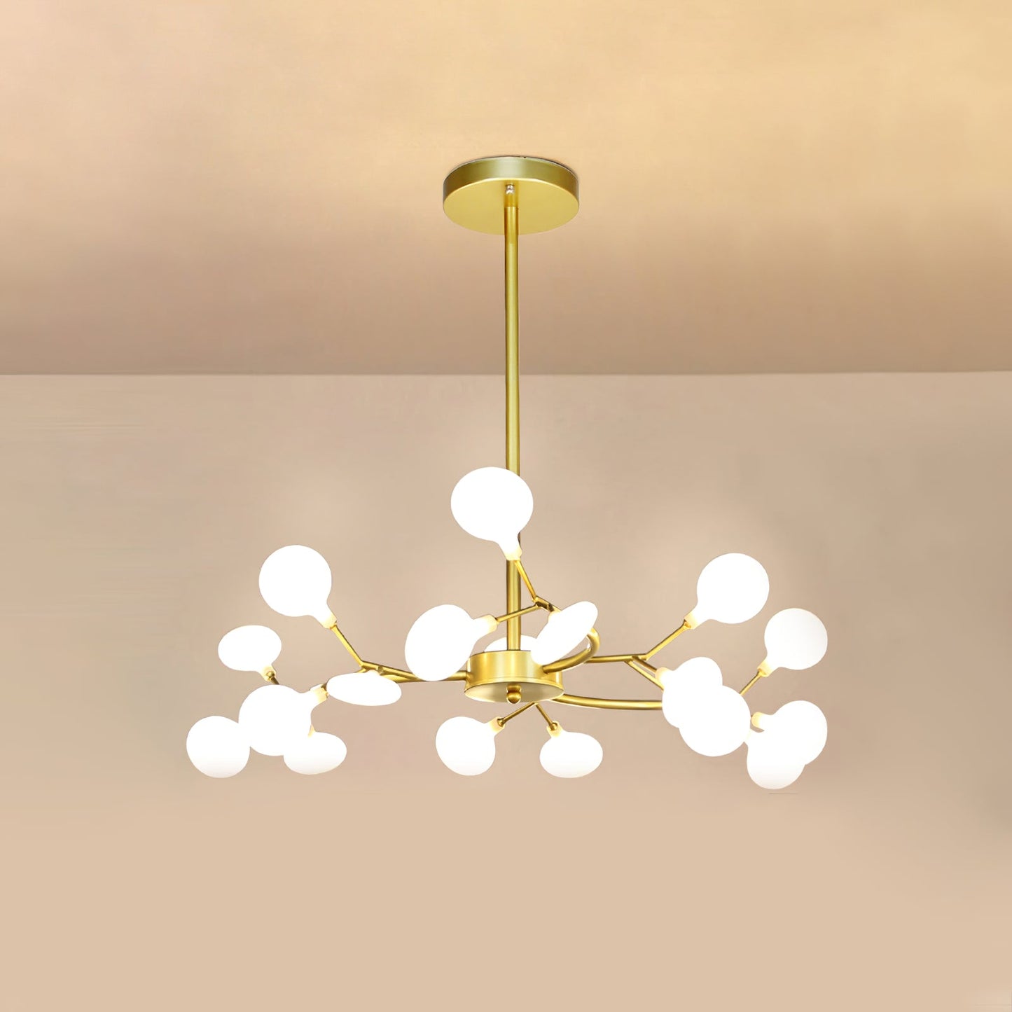 LED Firefly Sputnik Chandelier - Modern Design with Adjustable Arms