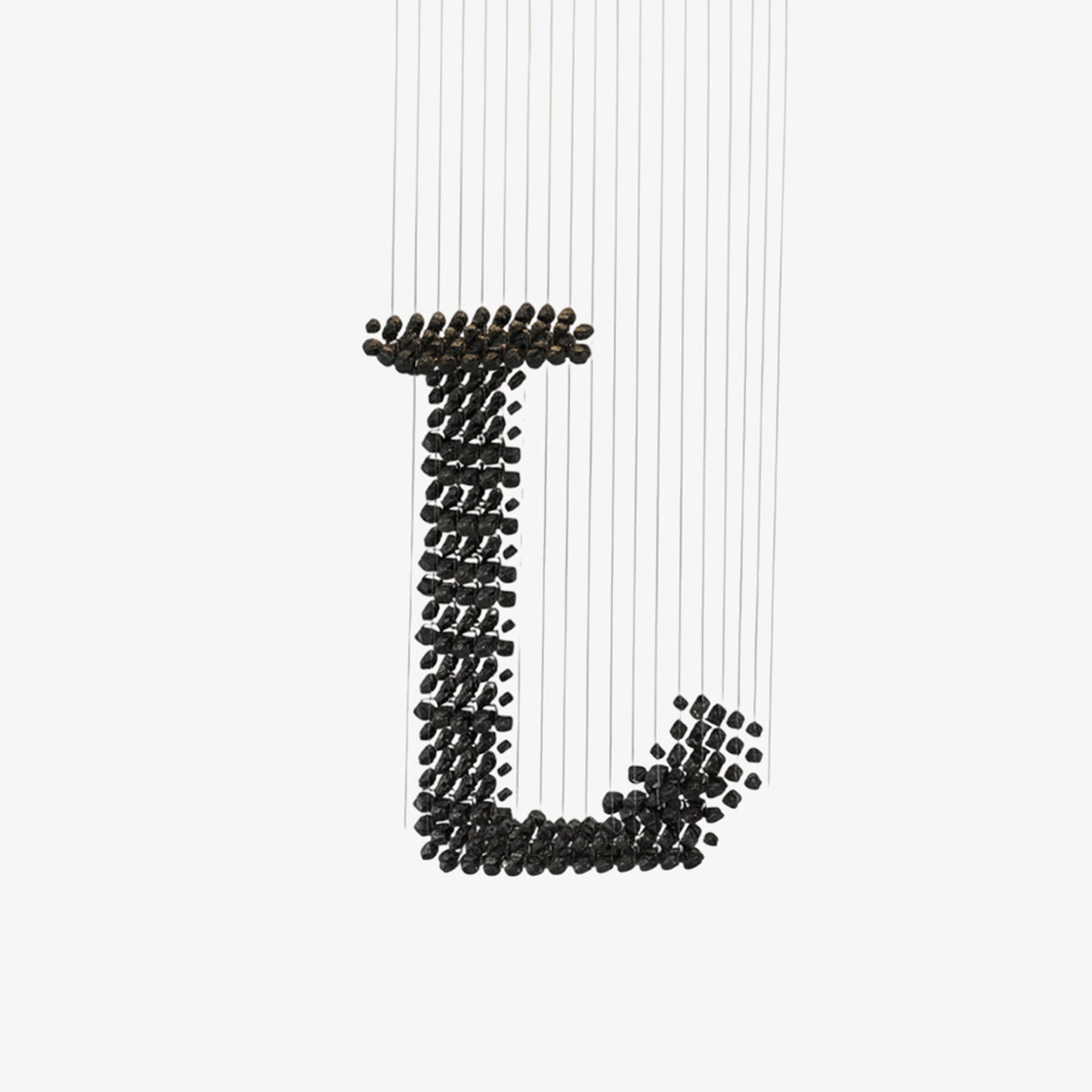 Elegant Charcoal Chandeliers L - Adjustable Height, LED Compatible