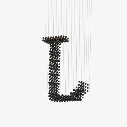 Elegant Charcoal Chandeliers L - Adjustable Height, LED Compatible