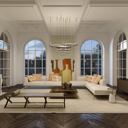 Labilis Crystal Chandelier - Elegant Lighting with Adjustable Brightne