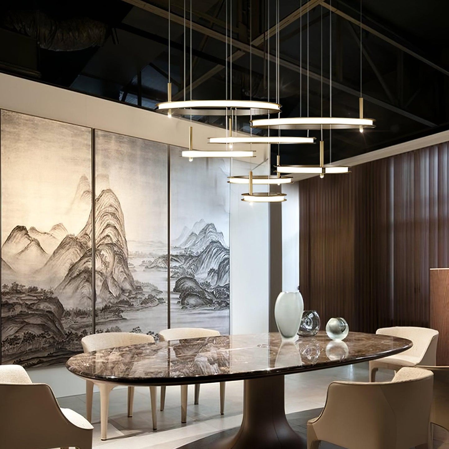 Labilis Crystal Chandelier - Elegant Lighting with Adjustable Brightne