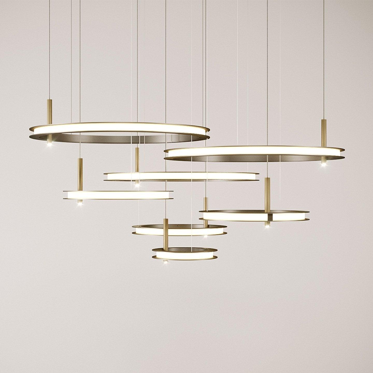Labilis Crystal Chandelier - Elegant Lighting with Adjustable Brightne