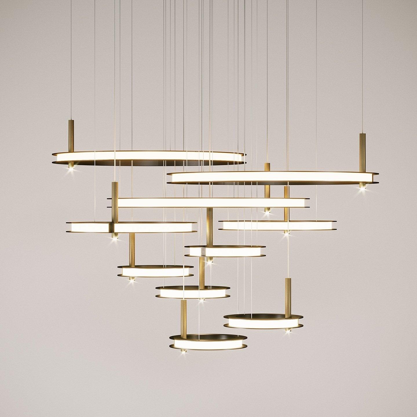 Labilis Crystal Chandelier - Elegant Lighting with Adjustable Brightne