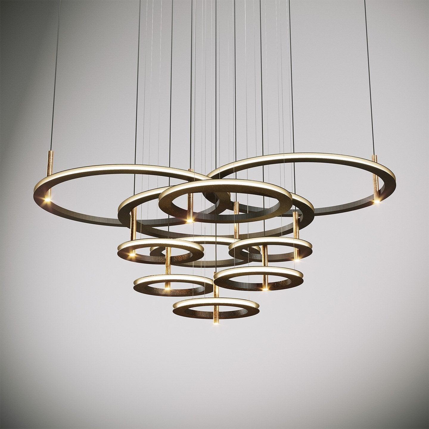 Labilis Crystal Chandelier - Elegant Lighting with Adjustable Brightne