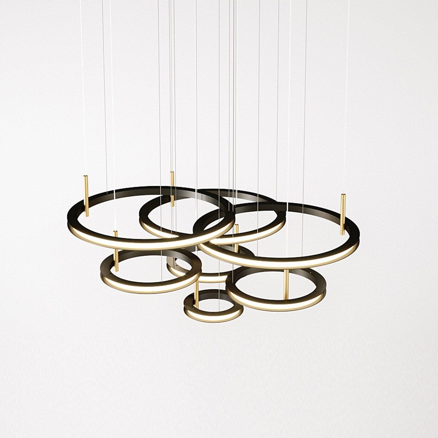 Labilis Crystal Chandelier - Elegant Lighting with Adjustable Brightne