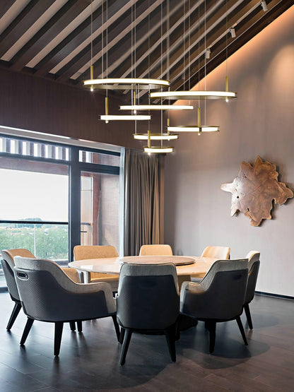 Labilis Crystal Chandelier - Elegant Lighting with Adjustable Brightne