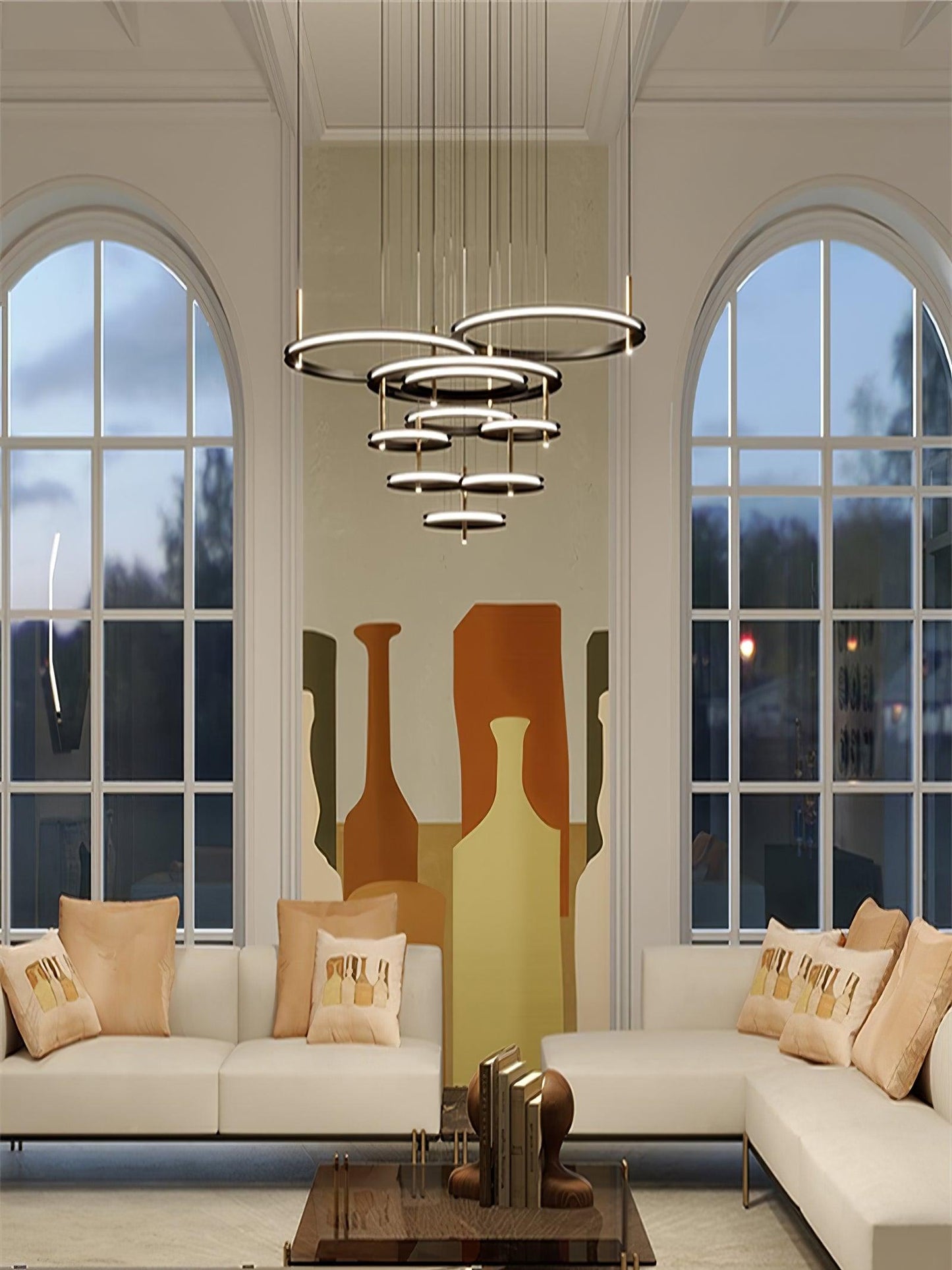 Labilis Crystal Chandelier - Elegant Lighting with Adjustable Brightne
