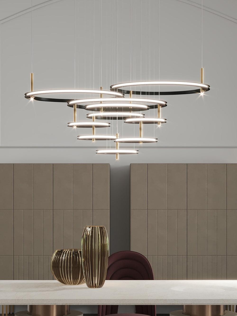 Labilis Crystal Chandelier - Elegant Lighting with Adjustable Brightne