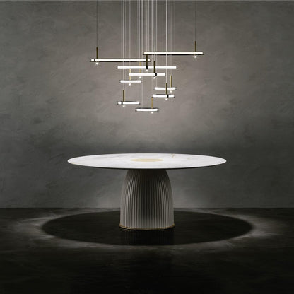 Labilis Crystal Chandelier - Elegant Lighting with Adjustable Brightne