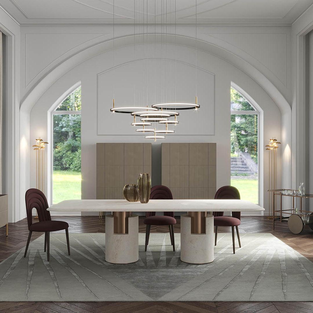 Labilis Crystal Chandelier - Elegant Lighting with Adjustable Brightne