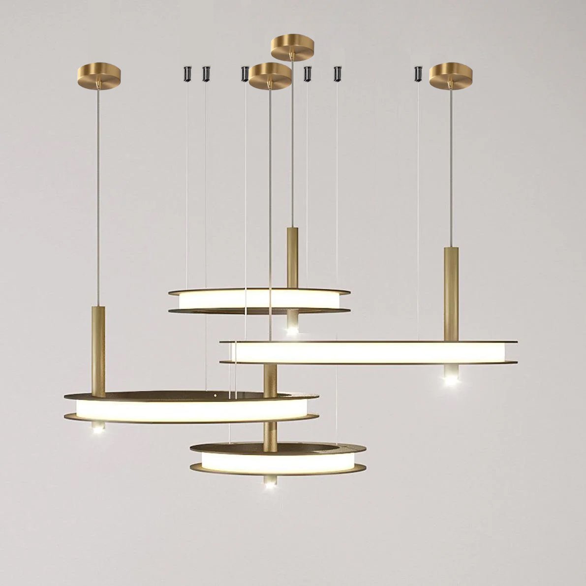 Labilis Crystal Chandelier - Elegant Lighting with Adjustable Brightne