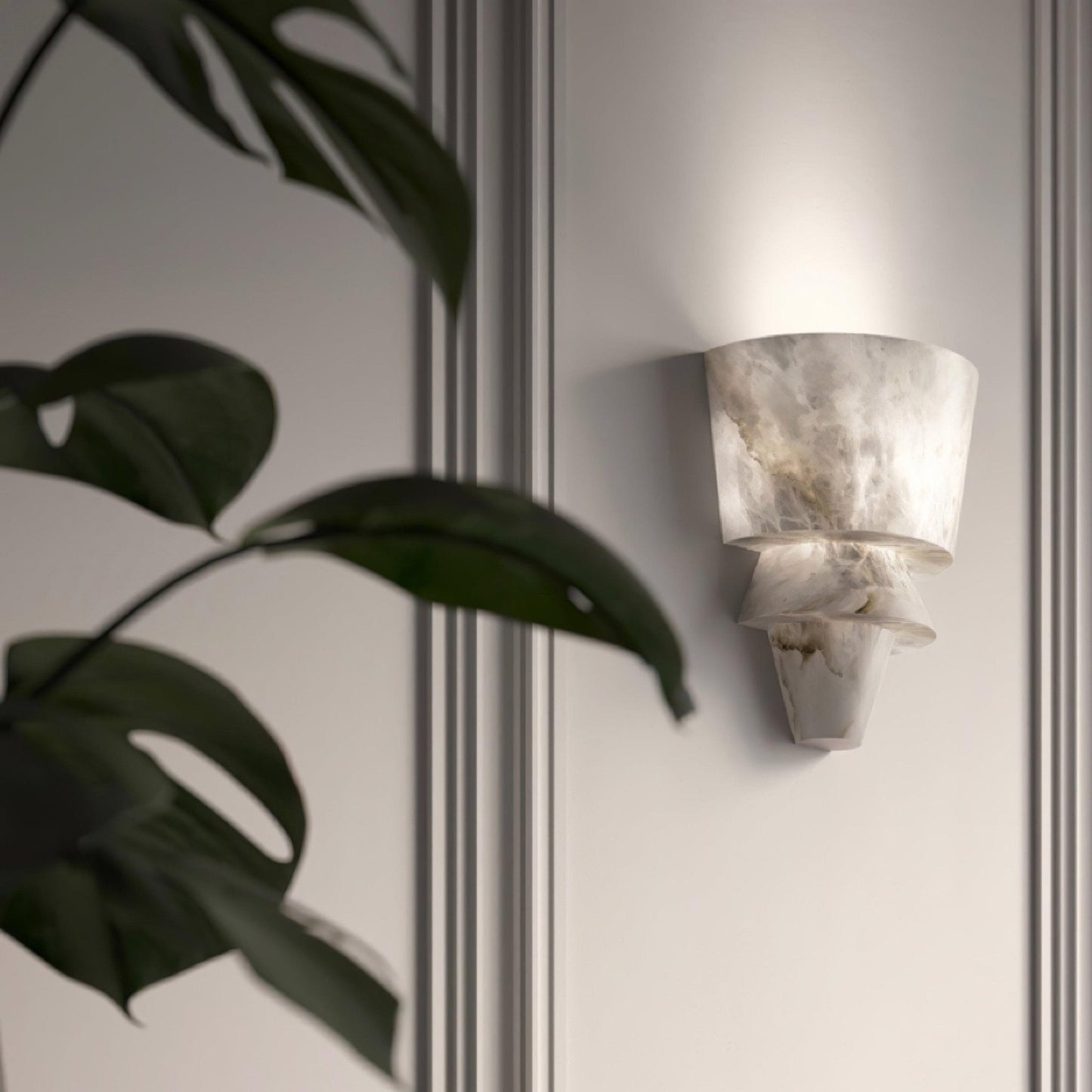 Professional Laboratory Alabaster Wall Light with Adjustable Brightnes