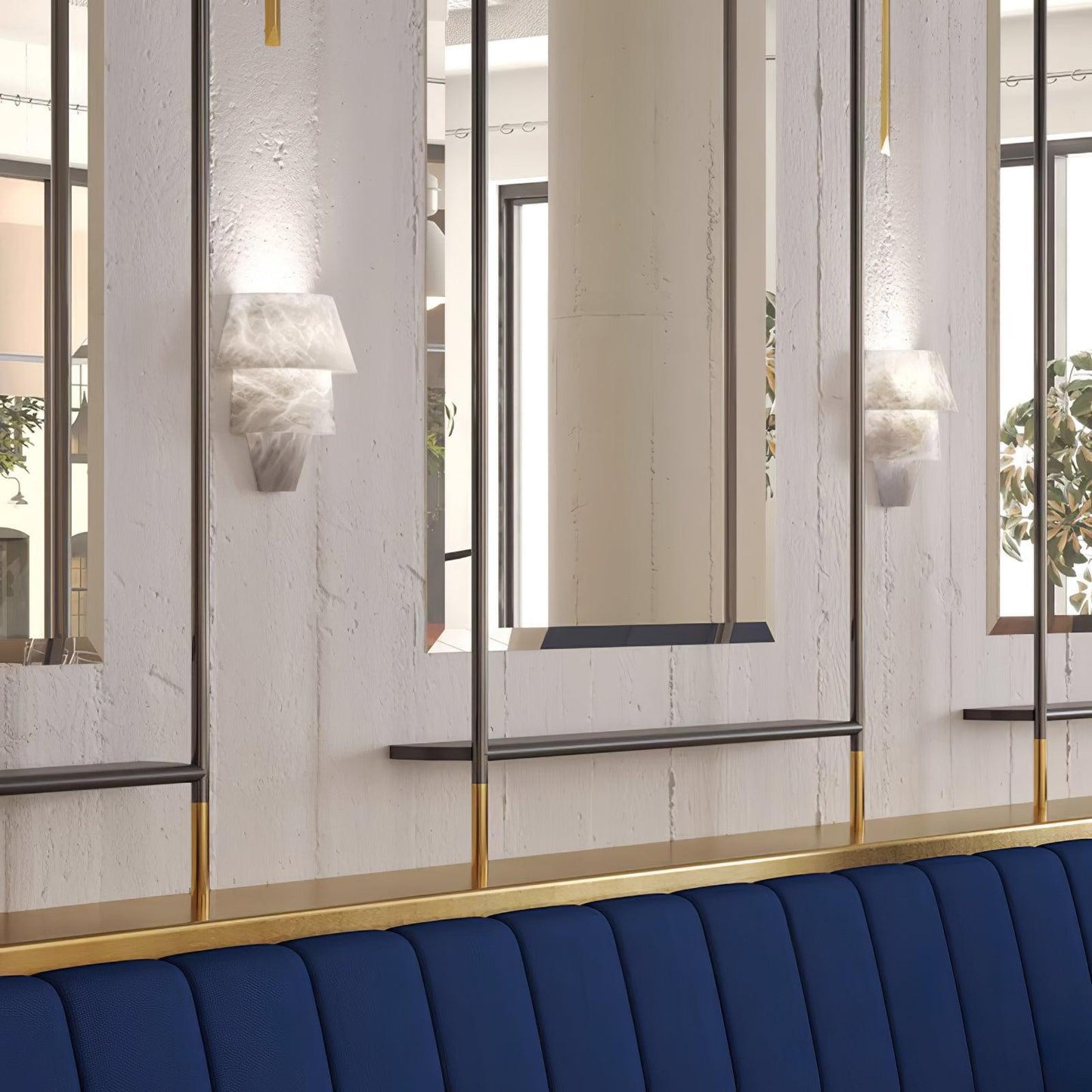 Professional Laboratory Alabaster Wall Light with Adjustable Brightnes