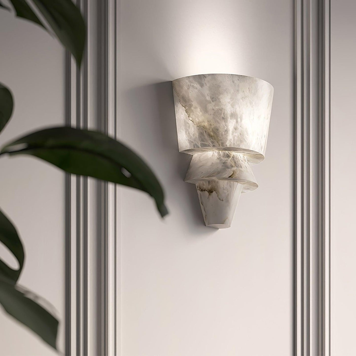 Professional Laboratory Alabaster Wall Light with Adjustable Brightnes