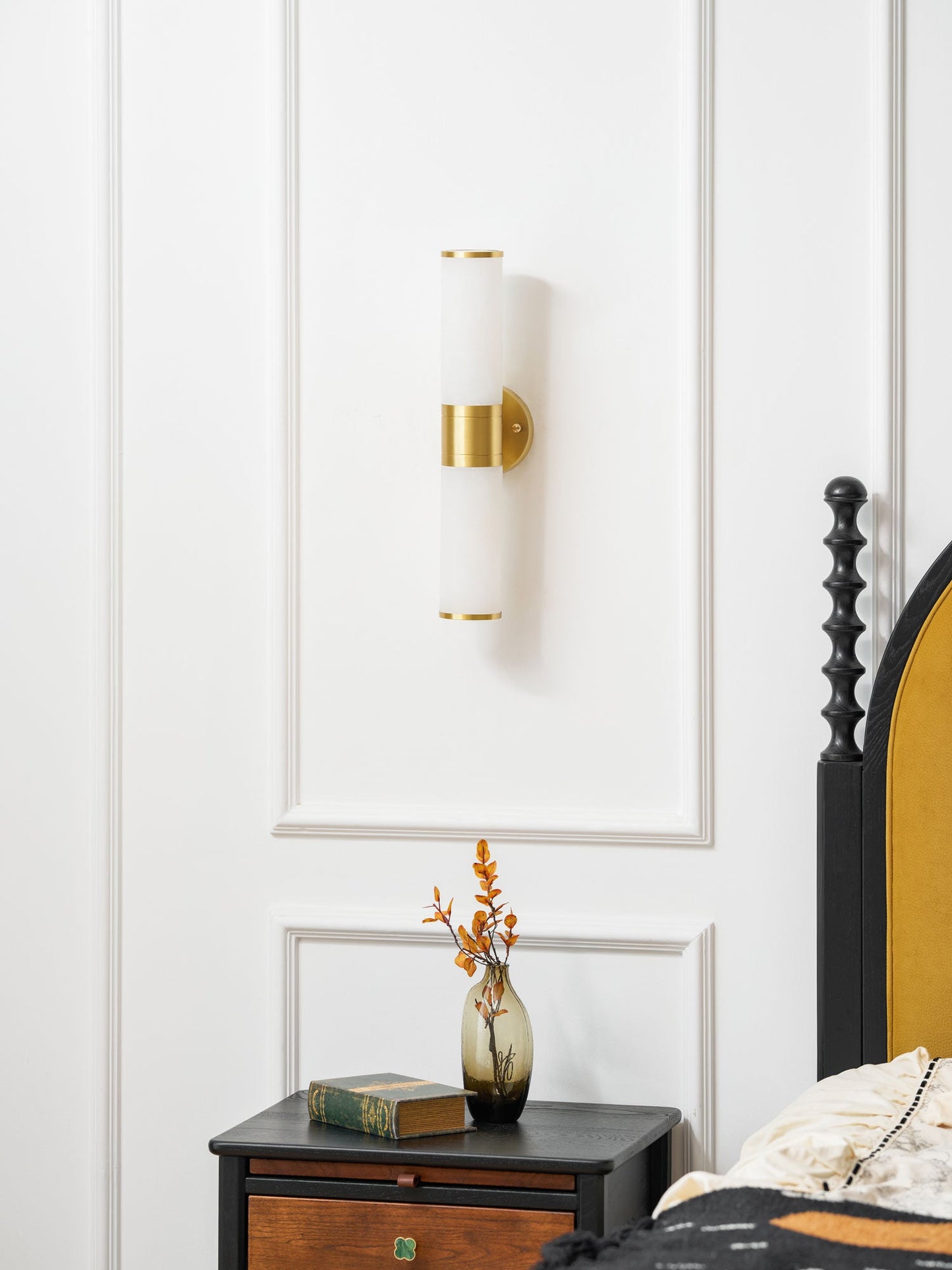 Alabaster Wall Lamp - Elegant Design with Soft Glow & Adjustable Angle