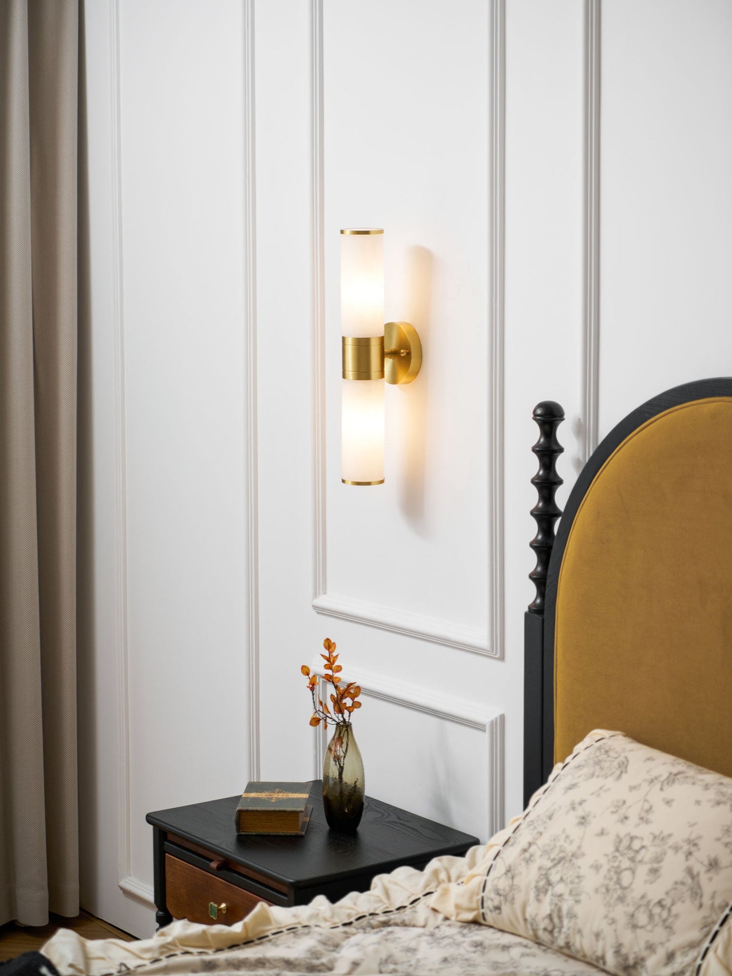 Alabaster Wall Lamp - Elegant Design with Soft Glow & Adjustable Angle