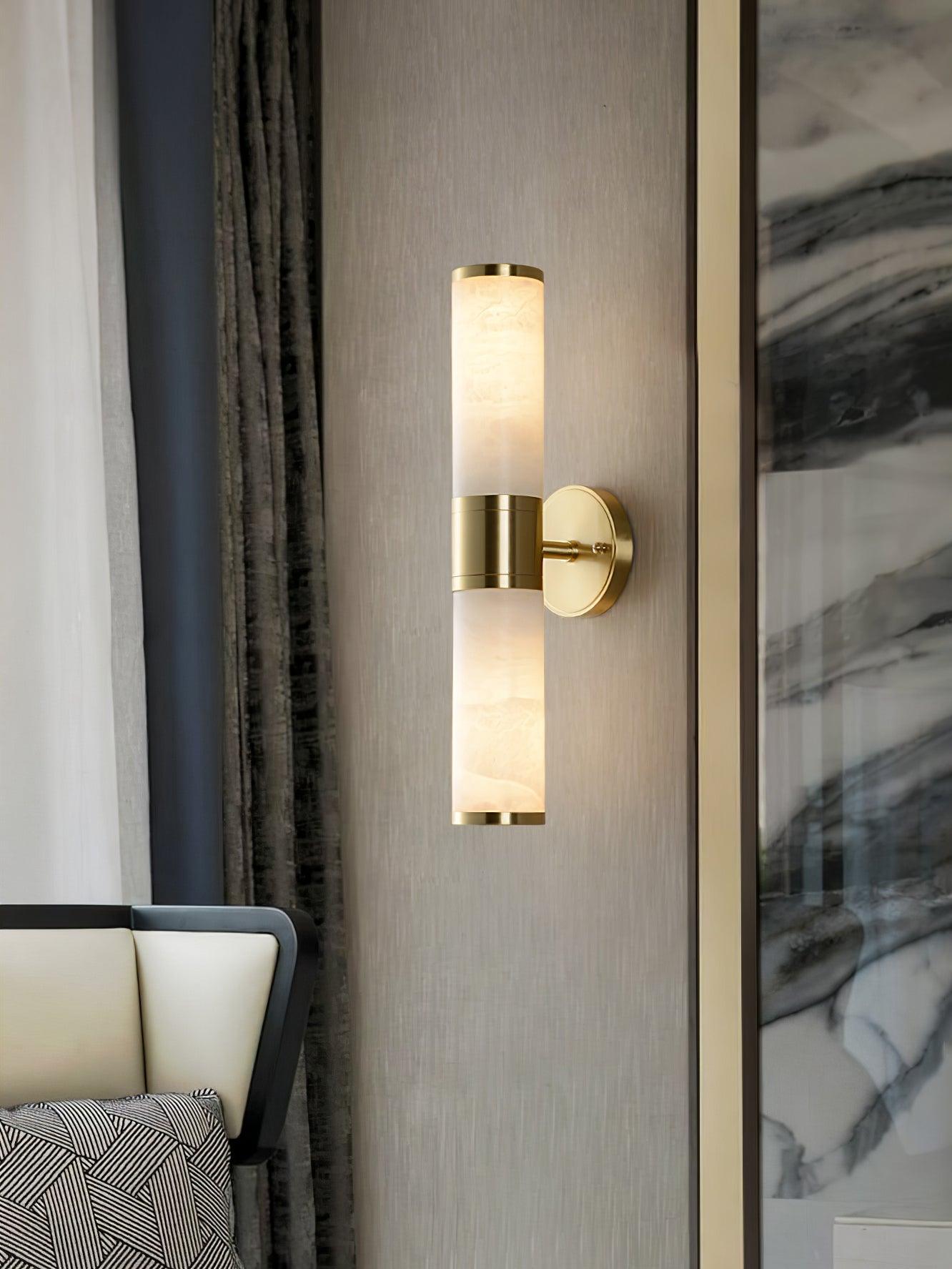 Alabaster Wall Lamp - Elegant Design with Soft Glow & Adjustable Angle
