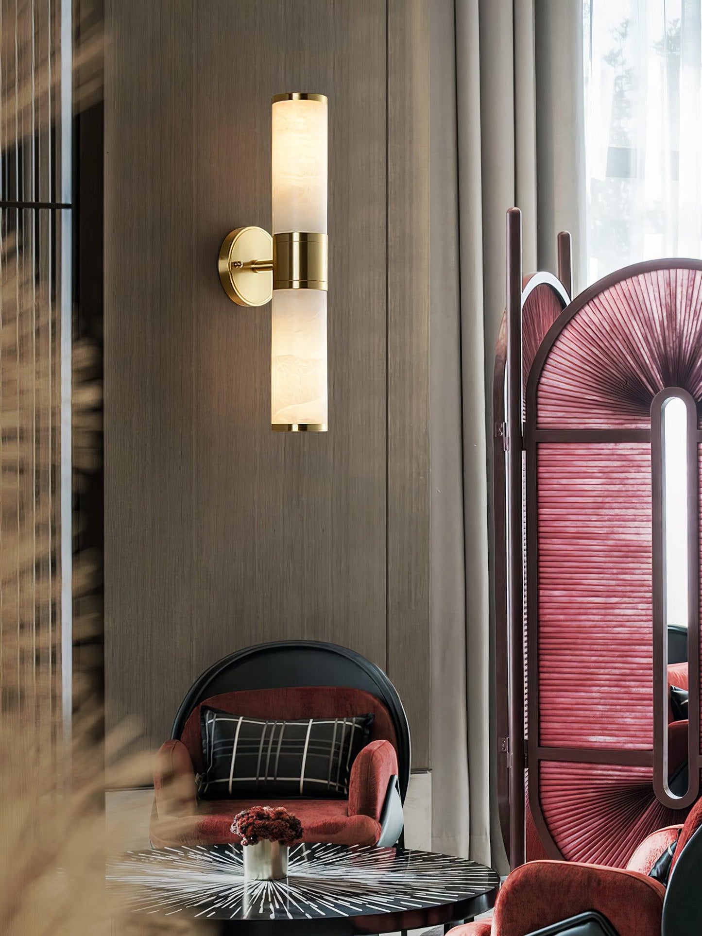 Alabaster Wall Lamp - Elegant Design with Soft Glow & Adjustable Angle