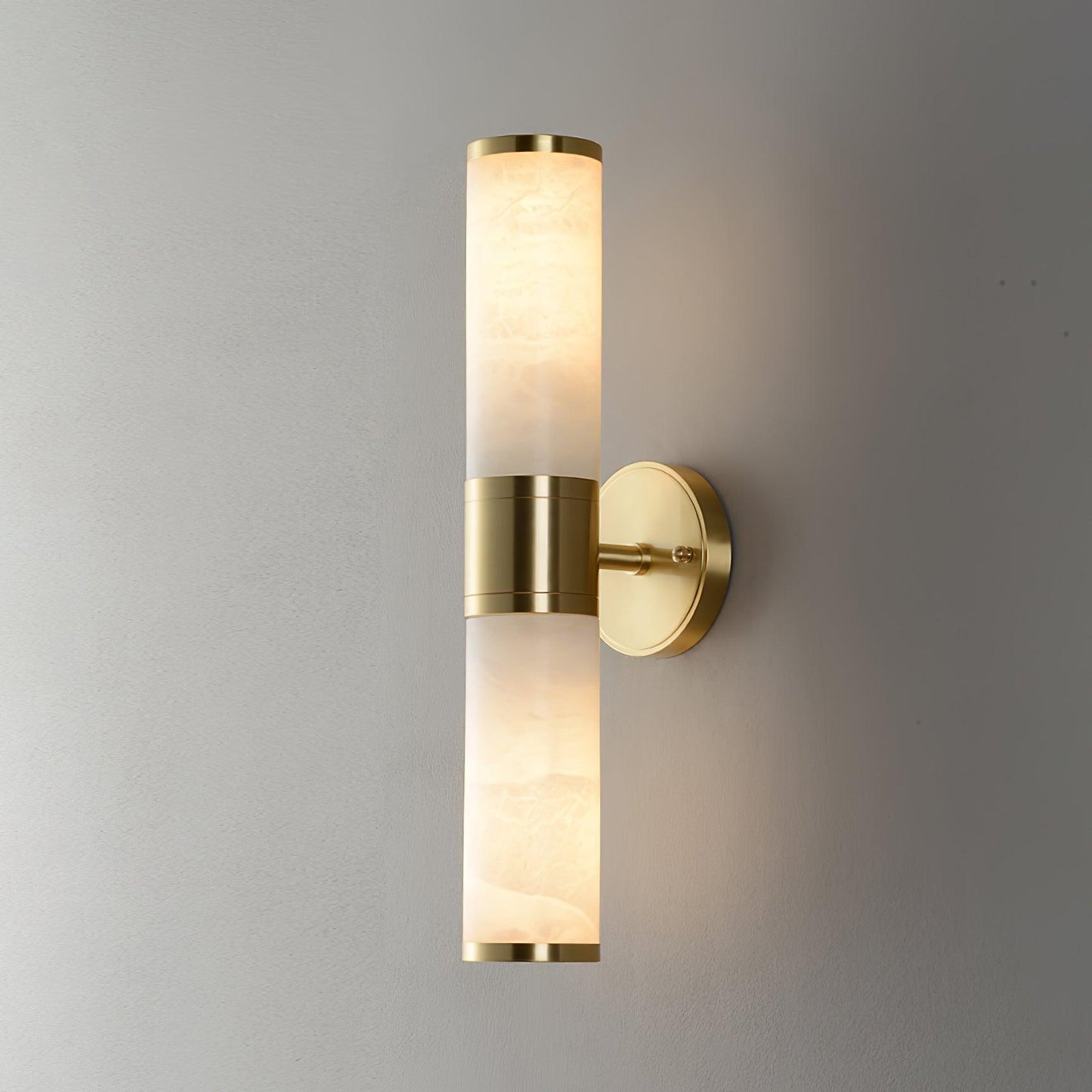 Alabaster Wall Lamp - Elegant Design with Soft Glow & Adjustable Angle