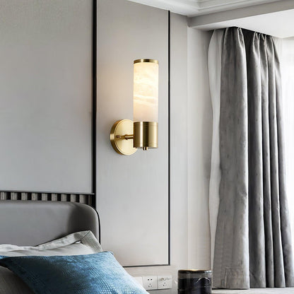 Alabaster Wall Lamp - Elegant Design with Soft Glow & Adjustable Angle