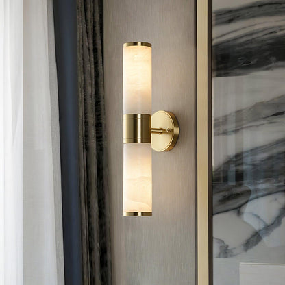 Alabaster Wall Lamp - Elegant Design with Soft Glow & Adjustable Angle