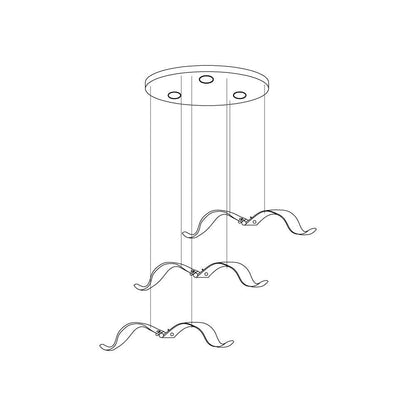 Elegant Large Seagull Chandelier - Adjustable Height, Energy-Efficient