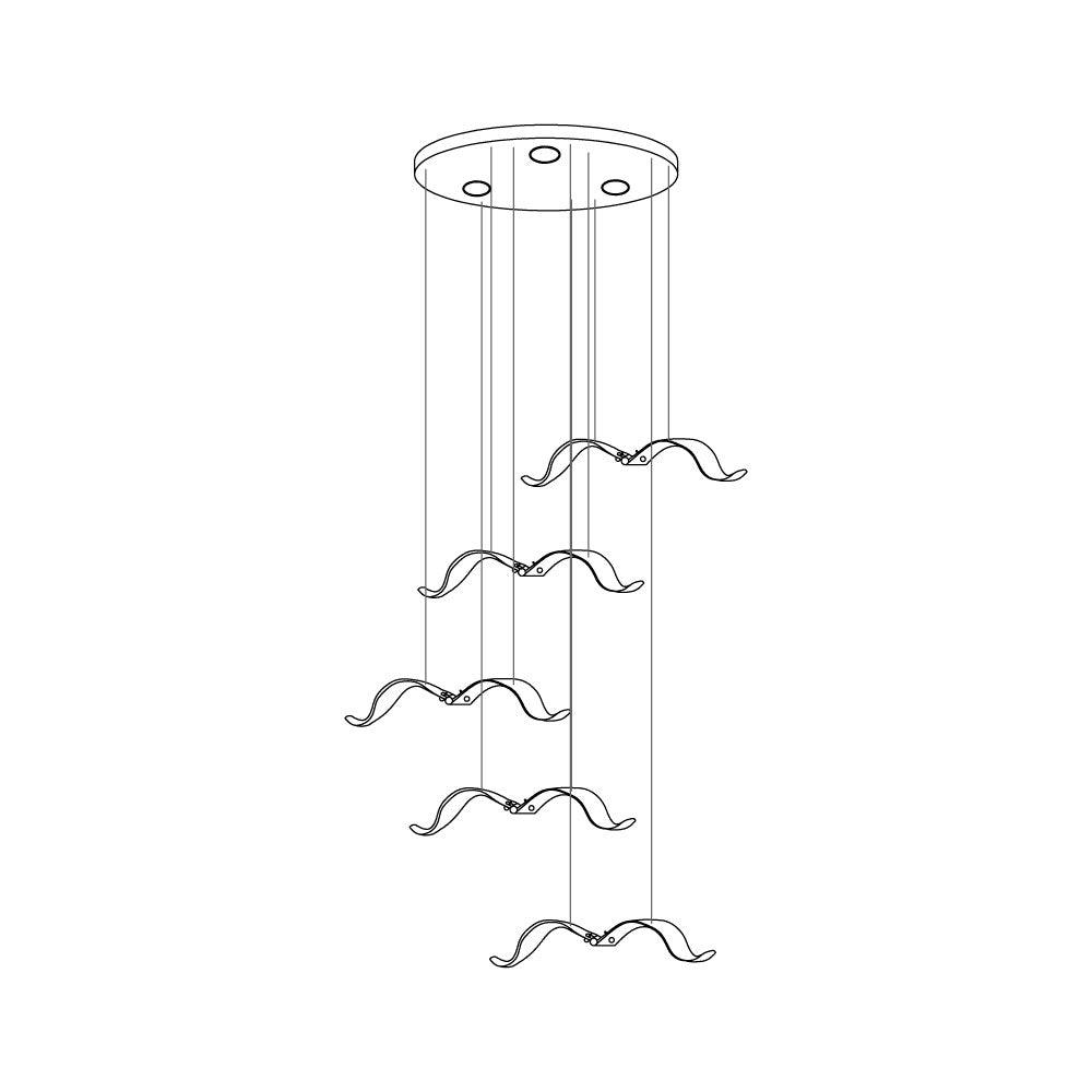 Elegant Large Seagull Chandelier - Adjustable Height, Energy-Efficient