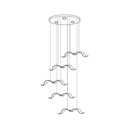 Elegant Large Seagull Chandelier - Adjustable Height, Energy-Efficient