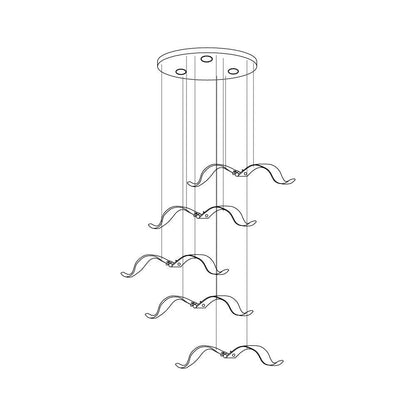 Elegant Large Seagull Chandelier - Adjustable Height, Energy-Efficient